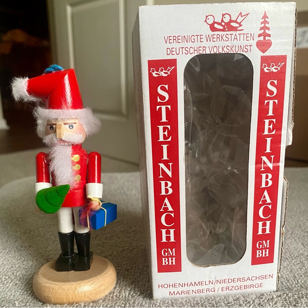 Vintage Mini Steinbach Santa Nutcracker